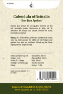 Ringelblume 'Bon Bon Apricot', Gefüllte, hell aprikose- bis honiggelbe Blüten. Kompakte Pflanze.