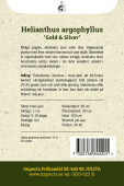 Silberblatt Sonnenblume 'Gold & Silver'