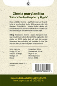 Zinnie 'Zahara Double Raspberry Ripple'