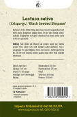 Pflücksalat 'Black Seeded Simpson'